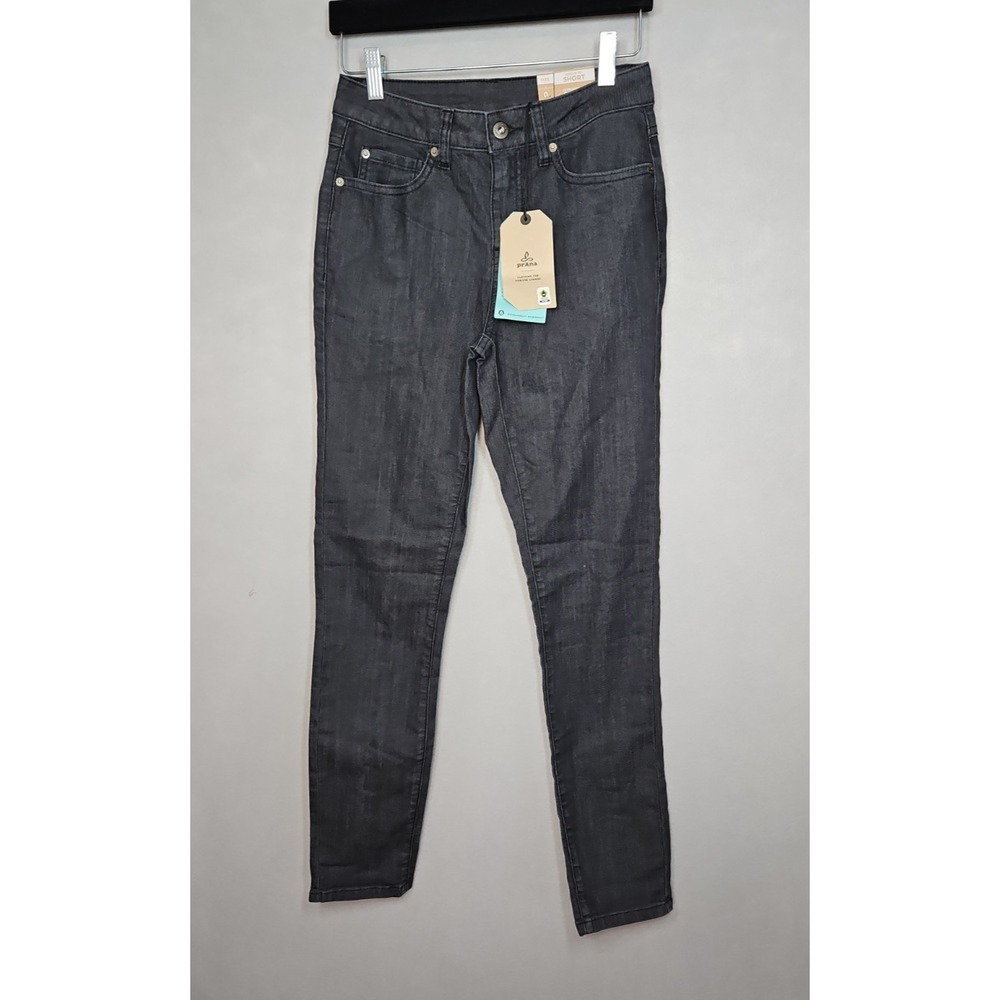 prAna Womens Gray Kayla High Rise Jeans Size 0 Short NWT - Picture 3 of 9